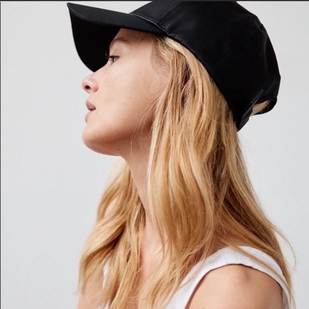 Wilfred Free satin baseball hat by Aritzia